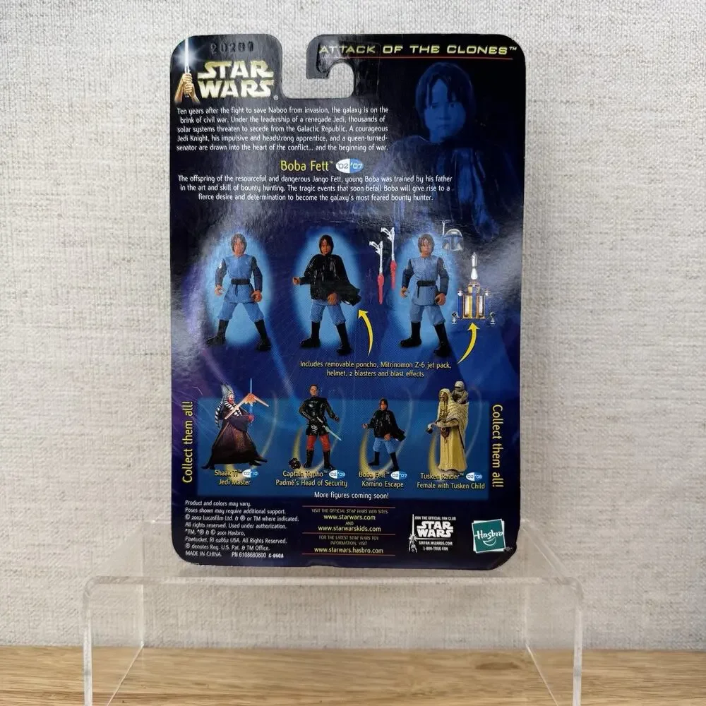 Hasbro Star Wars Attack Of The Clones Boba Fett Kamino Escape Action Figure New